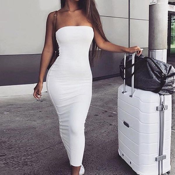 casual dresses off shoulder strapless women dress sleeveless straight long bodycon backless summer party, Black;gray
casual dresses off shoulder strapless women dress sleeveless straight long bodycon backless summer party, Black;gray