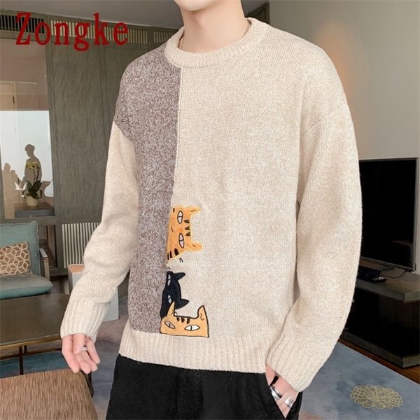 zongke cartoon cat knit korean mens clothes men sweaters pullover winter sweater new arrivals -3xl 201212, White;black
zongke cartoon cat knit korean mens clothes men sweaters pullover winter sweater new arrivals -3xl 201212, White;black
