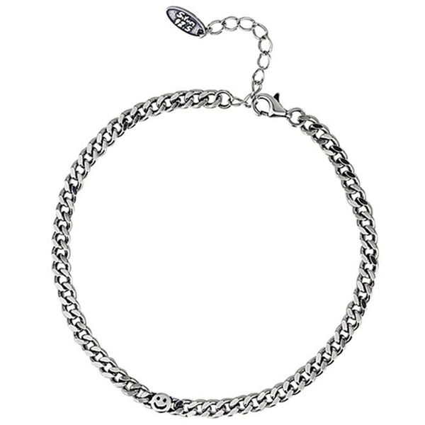 1pcs simple personality and old side chain retro smile bracelet retro handmade bracelet girl exquisite fashion gift, Golden;silver
1pcs simple personality and old side chain retro smile bracelet retro handmade bracelet girl exquisite fashion gift, Golden;silver