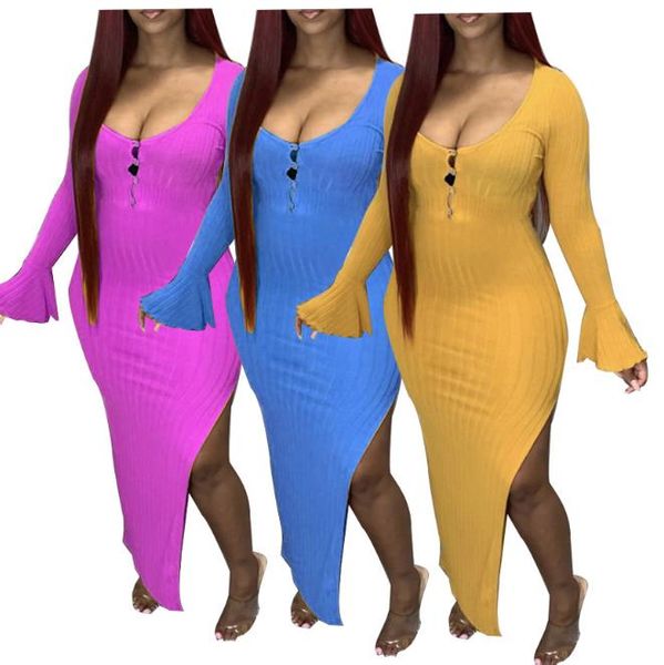 повседневный осень платье женщин мода solid color flare с длинным рукавом scoop neck трикотажные платья сплит женщины дизайнеры одежды, White;black
повседневный осень платье женщин мода solid color flare с длинным рукавом scoop neck трикотажные платья сплит женщины дизайнеры одежды, White;black