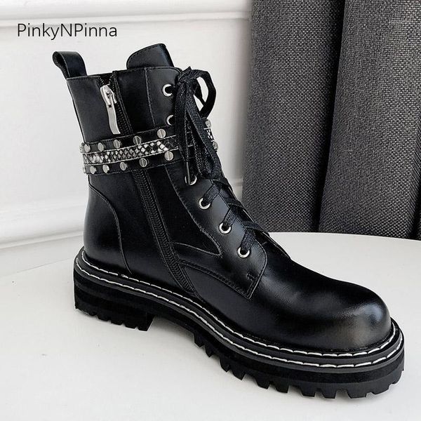 boots women gothic punk style patent leather cowhide ankle black street riding metal buckle strap winter booties waterproof shoe1
boots women gothic punk style patent leather cowhide ankle black street riding metal buckle strap winter booties waterproof shoe1