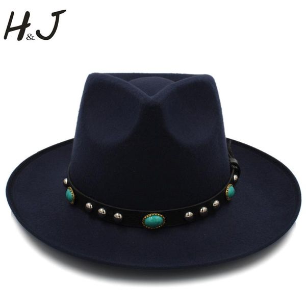 men felt chapeau fedora hat with wide brim jazz hat gentleman sombrero godfather dad sombrero mujer size 58cm, Blue;gray
men felt chapeau fedora hat with wide brim jazz hat gentleman sombrero godfather dad sombrero mujer size 58cm, Blue;gray