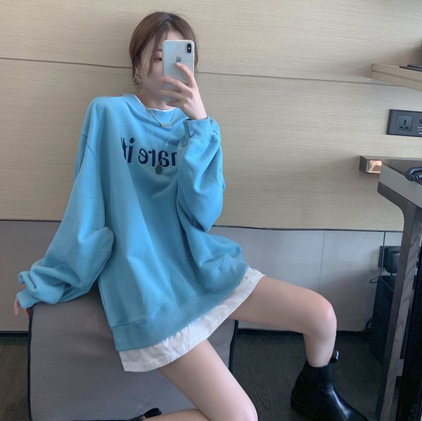 autumn 2020 new letter embroidery stitching loose fake two piece sweater long sleeve pullover mid length for women
autumn 2020 new letter embroidery stitching loose fake two piece sweater long sleeve pullover mid length for women