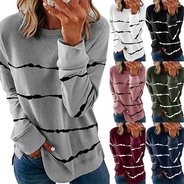 2020 new autumn 5xl large size women tie dye stripe t shirt casual long sleeve oversized loose tee shirt fashion ladies top, Black
2020 new autumn 5xl large size women tie dye stripe t shirt casual long sleeve oversized loose tee shirt fashion ladies top, Black