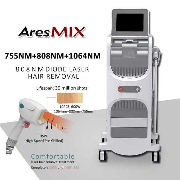 3 wavelengths laser hair removal machine 755nm 808nm 1064nm diode laser laser hair removal machine, Black
3 wavelengths laser hair removal machine 755nm 808nm 1064nm diode laser laser hair removal machine, Black