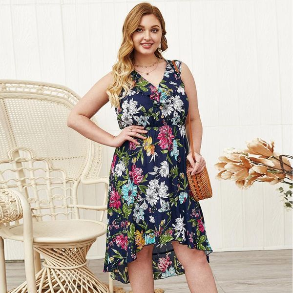 whzhm sleeveless dress feminina women deep v-neck buttons floral printed flower casual beach plus size 3xl 4xl dresses, Black;gray
whzhm sleeveless dress feminina women deep v-neck buttons floral printed flower casual beach plus size 3xl 4xl dresses, Black;gray