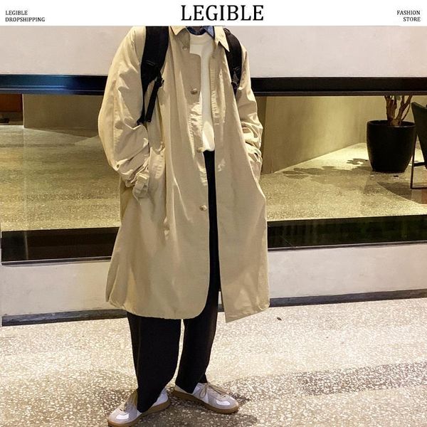 legible long jacket mens spring autumn loose casual men windbreaker solid trench coat for men1, Tan;black
legible long jacket mens spring autumn loose casual men windbreaker solid trench coat for men1, Tan;black