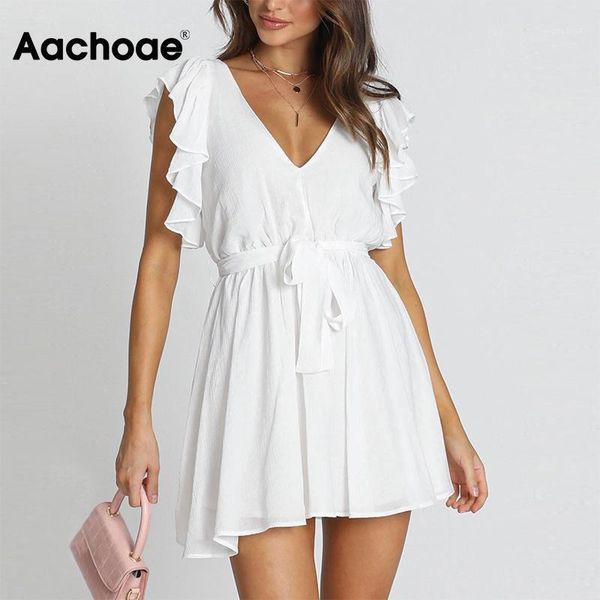 aachoae summer women mini white dress deep v neck ruffles beach dress sundress sleeveless backless chic lady ropa mujer1, Black;gray
aachoae summer women mini white dress deep v neck ruffles beach dress sundress sleeveless backless chic lady ropa mujer1, Black;gray