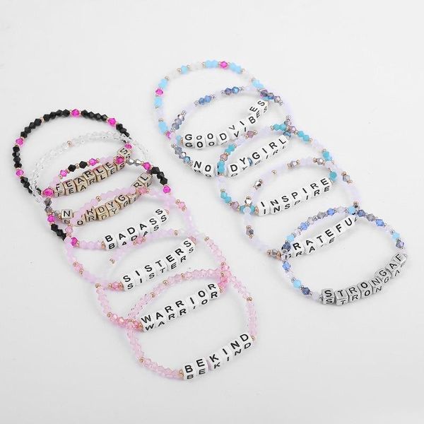 crystal beads bracelet for women bohemian letter friendship bracelets korean fashion beaded bracelets natural jewelry, Golden;silver
crystal beads bracelet for women bohemian letter friendship bracelets korean fashion beaded bracelets natural jewelry, Golden;silver
