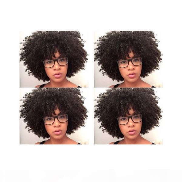 new women's soft lndian hair african americ afro short bob kinky curly full wig simulation human hair curly black wig with bang
new women's soft lndian hair african americ afro short bob kinky curly full wig simulation human hair curly black wig with bang
