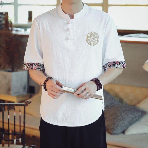 new japanese kimonos short-sleeved t-shirt embroidered harajuku yukata japan summer male linen men shirts loose asian costume1, Red
new japanese kimonos short-sleeved t-shirt embroidered harajuku yukata japan summer male linen men shirts loose asian costume1, Red