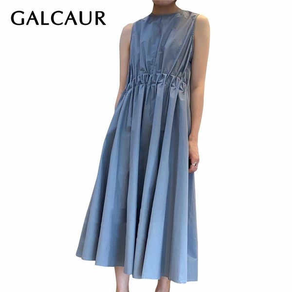 galcaur dress women o neck tank sleeveless high waist ruched casual loose summer dresses female 2020 chic style clothes new, Black;gray
galcaur dress women o neck tank sleeveless high waist ruched casual loose summer dresses female 2020 chic style clothes new, Black;gray
