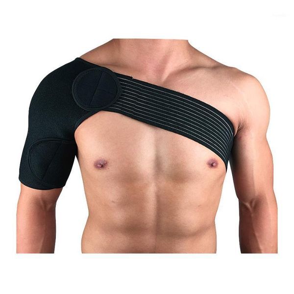 back support gym sports care brace guard strap wrap belt band pads black bandage single shoulder protector support1, Black;blue
back support gym sports care brace guard strap wrap belt band pads black bandage single shoulder protector support1, Black;blue