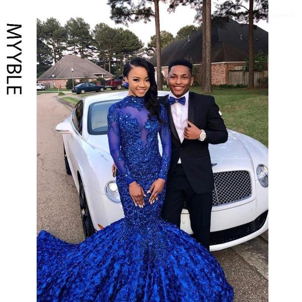 runway dresses real po royal blue mermaid prom 2021 high neck long sleeve appliques winter formal dress evening party gowns1, Black
runway dresses real po royal blue mermaid prom 2021 high neck long sleeve appliques winter formal dress evening party gowns1, Black
