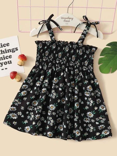 baby daisy floral print shirred tie shoulder cami dress she, Red;yellow
baby daisy floral print shirred tie shoulder cami dress she, Red;yellow