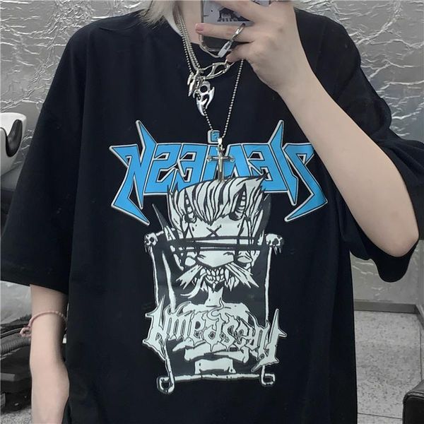 women hip hop harajuku o-neck vintage gothic streetwear tees dropshipping print bar punk clothes short sleeve summer, White
women hip hop harajuku o-neck vintage gothic streetwear tees dropshipping print bar punk clothes short sleeve summer, White