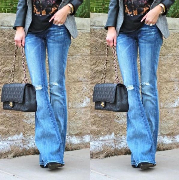 fashion stretch high waist women flare jeans ripped vintage denim wide leg flared jeans korean black blue hole flare pants1
fashion stretch high waist women flare jeans ripped vintage denim wide leg flared jeans korean black blue hole flare pants1
