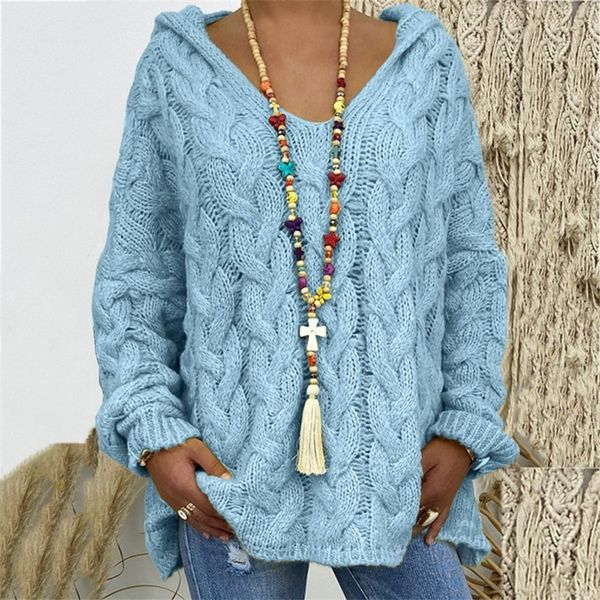 muyogrt women hooded sweater solid color pullovers knitted sweater ladies sweaters loose casual long sleeve hooded plus size 201224, White;black
muyogrt women hooded sweater solid color pullovers knitted sweater ladies sweaters loose casual long sleeve hooded plus size 201224, White;black