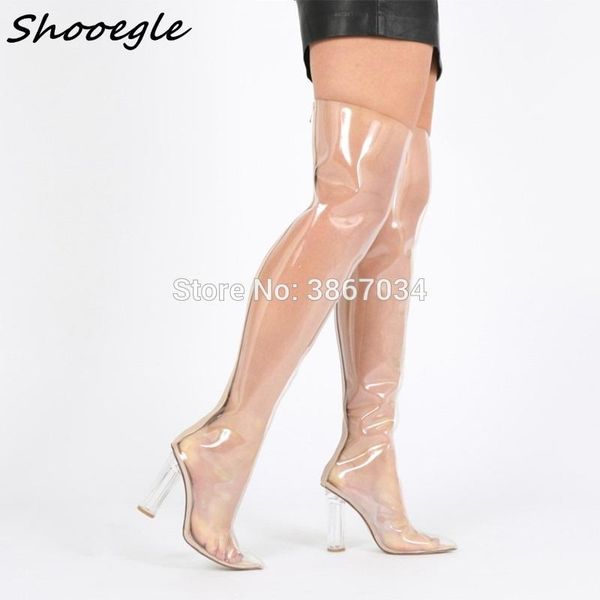 shooegle clear women over knee boots kim kardashian same style selling perspex over the knee boots in clear women shoes chic, Black
shooegle clear women over knee boots kim kardashian same style selling perspex over the knee boots in clear women shoes chic, Black