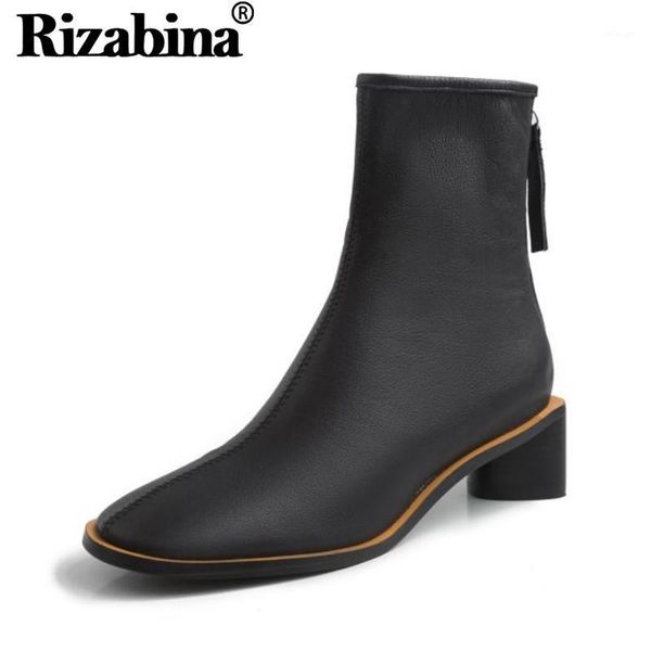 boots rizabina 4 colors women ankle fashion solid color real leather warm winter back zipper footwear size 33-401, Black
boots rizabina 4 colors women ankle fashion solid color real leather warm winter back zipper footwear size 33-401, Black