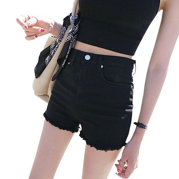 90% cotton new style womens denim shorts high waist tight elastic slim fit freyed edge causual jean shorts ladies streetwear, White;black
90% cotton new style womens denim shorts high waist tight elastic slim fit freyed edge causual jean shorts ladies streetwear, White;black