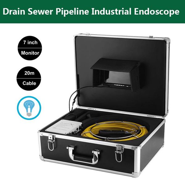 7inch tft lcd display drain sewer pipeline industrial endoscope 20m cable 23mm camera head with 12pcs adjustable white
7inch tft lcd display drain sewer pipeline industrial endoscope 20m cable 23mm camera head with 12pcs adjustable white