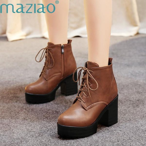 boots lacing woman ankle round toe female high heels platform booties shoes spring short ladies shoe 2021 autumn maziao, Black
boots lacing woman ankle round toe female high heels platform booties shoes spring short ladies shoe 2021 autumn maziao, Black