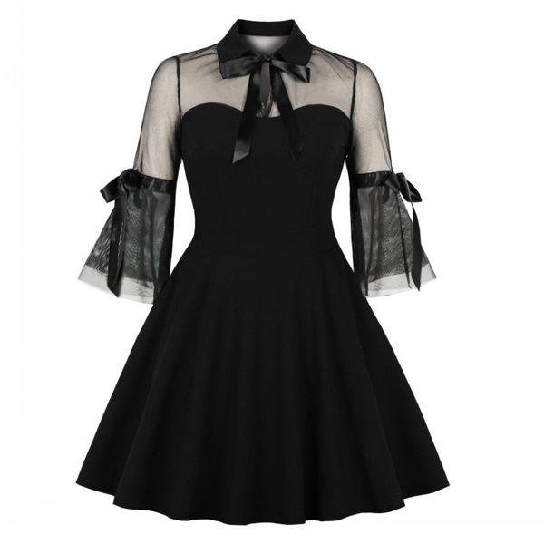 casual dresses halloween see through lace retro women gothic dress black vintage lapel ribbons bowknot robe short 60s vestidos femme, Black;gray
casual dresses halloween see through lace retro women gothic dress black vintage lapel ribbons bowknot robe short 60s vestidos femme, Black;gray