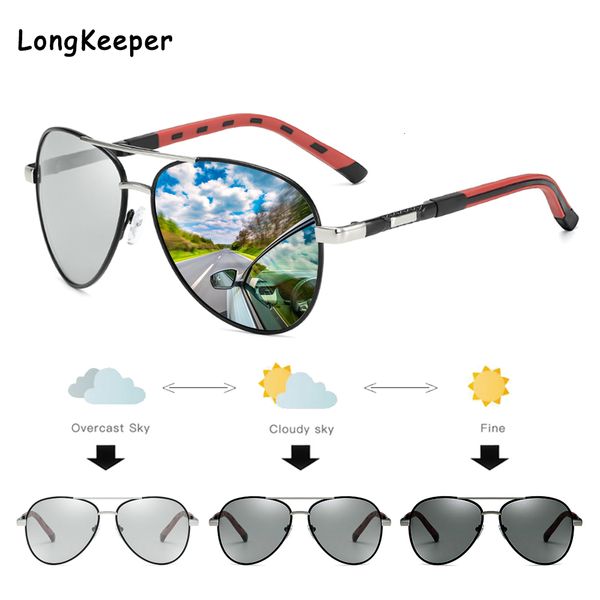 classic men's pchromic sunglasses vintage pilot polarized lens driving sun glasses color change eyewear men oversized shades, White;black
classic men's pchromic sunglasses vintage pilot polarized lens driving sun glasses color change eyewear men oversized shades, White;black