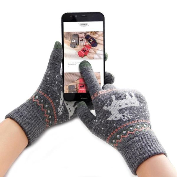 five fingers gloves winter lady snow deer knitted thicken full finger touch screen mittens xmas gift christmas warm fawn girl, Blue;gray
five fingers gloves winter lady snow deer knitted thicken full finger touch screen mittens xmas gift christmas warm fawn girl, Blue;gray