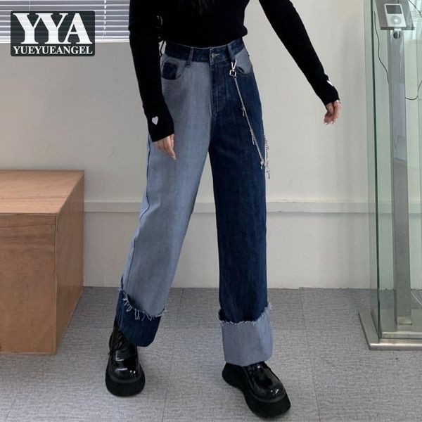 women's jeans mixed colors design women streetwear high waist straight denim pants fashion ladies loose casual cotton jean trousers, Blue
women's jeans mixed colors design women streetwear high waist straight denim pants fashion ladies loose casual cotton jean trousers, Blue