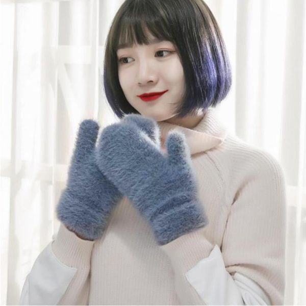 five fingers gloves 1pair women comfortable winter warm protect hands outdoor camping fashionable adults daily mittens travel soft, Blue;gray
five fingers gloves 1pair women comfortable winter warm protect hands outdoor camping fashionable adults daily mittens travel soft, Blue;gray
