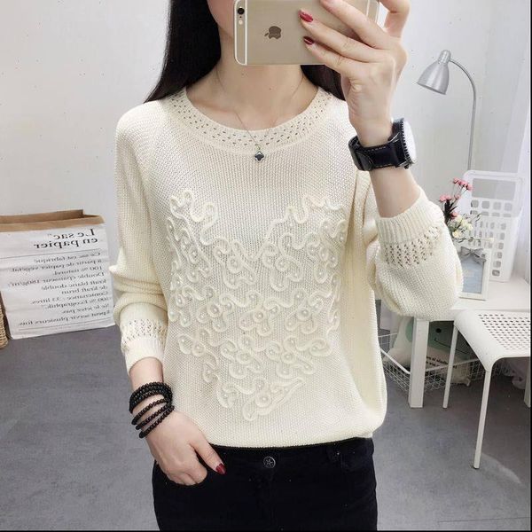2021 autumn hollow out long sleeve pullovers sweater casual long sleeve knitting ladies pull jumper female fashion, White;black
2021 autumn hollow out long sleeve pullovers sweater casual long sleeve knitting ladies pull jumper female fashion, White;black