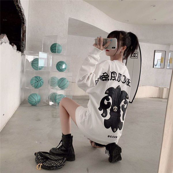 croxinwei men's and women's autumn station winter new fashion brand ch sanskrit embroidery skin cross long sleeve top, Black
croxinwei men's and women's autumn station winter new fashion brand ch sanskrit embroidery skin cross long sleeve top, Black