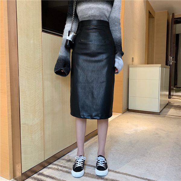 heliar skirts women pu leather high waist solid straight elegant split skirt highstreet midi pu skirts women autumn winter 201111, Black
heliar skirts women pu leather high waist solid straight elegant split skirt highstreet midi pu skirts women autumn winter 201111, Black