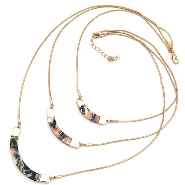 2020 european and american fashion jewelry exquisite luxury acrylic multi-layered ladies necklace, Golden;silver
2020 european and american fashion jewelry exquisite luxury acrylic multi-layered ladies necklace, Golden;silver