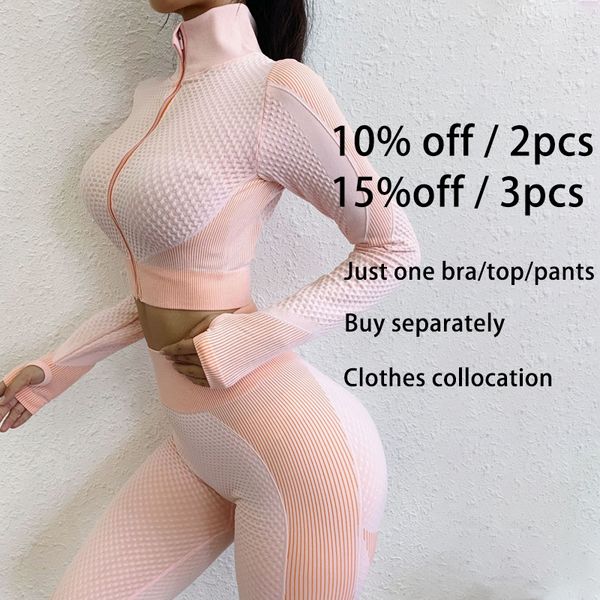 match different combination seamless zipper yoga set gym wear fitness clothes female sport yoga clothes leggings yoga suit c0122, Gray
match different combination seamless zipper yoga set gym wear fitness clothes female sport yoga clothes leggings yoga suit c0122, Gray
