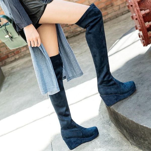 pxelena leopard wedge high heels over the knee boots women 2020 designer fashion slip on flock party work shoes punk goth boots1, Black
pxelena leopard wedge high heels over the knee boots women 2020 designer fashion slip on flock party work shoes punk goth boots1, Black