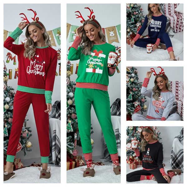plus size christmas family pajamas women xmas sleepwear patchwork striped two piece sets pullovers t-shirt + pants legging suit e111104, White
plus size christmas family pajamas women xmas sleepwear patchwork striped two piece sets pullovers t-shirt + pants legging suit e111104, White
