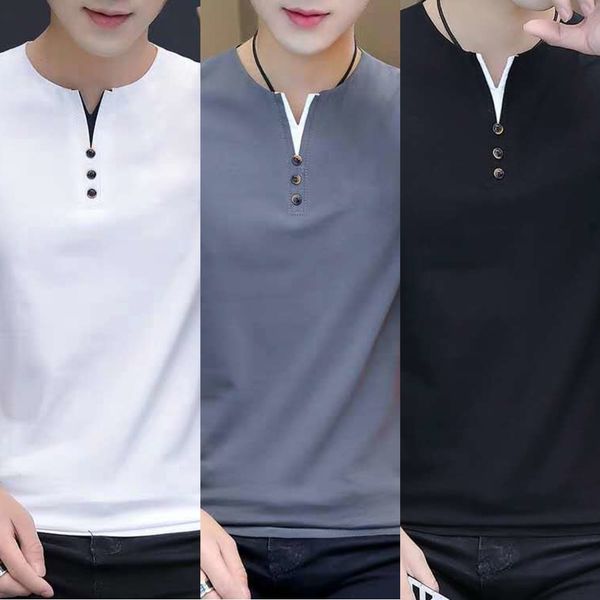 cotton short sleeve men's chicken heart collar v-neck solid color youth t-shirt t-shirt summer 2020 fashion piyma, Blue
cotton short sleeve men's chicken heart collar v-neck solid color youth t-shirt t-shirt summer 2020 fashion piyma, Blue