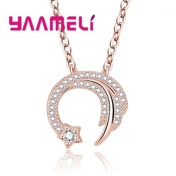 luxury mirco paved cz stone star pendant necklace trendy 925 sterling silver link chain moon necklaces for valentine's gift1
luxury mirco paved cz stone star pendant necklace trendy 925 sterling silver link chain moon necklaces for valentine's gift1