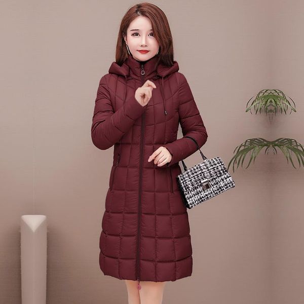 women winter slim hooded medium long jacket ladies parkas thick warm down cotton coat large size female fashion cotton outerwear, Black
women winter slim hooded medium long jacket ladies parkas thick warm down cotton coat large size female fashion cotton outerwear, Black