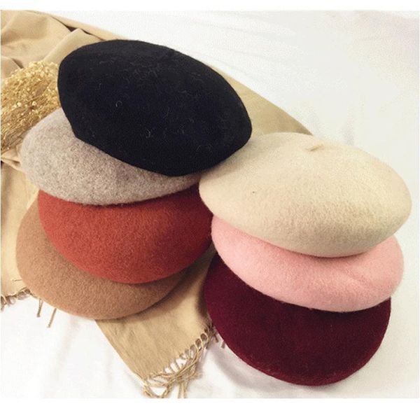 women warm wool winter beanie hat beret cap girl vintage plain beret hats female solid color elegant lady winter bea jllckm, Blue;gray
women warm wool winter beanie hat beret cap girl vintage plain beret hats female solid color elegant lady winter bea jllckm, Blue;gray