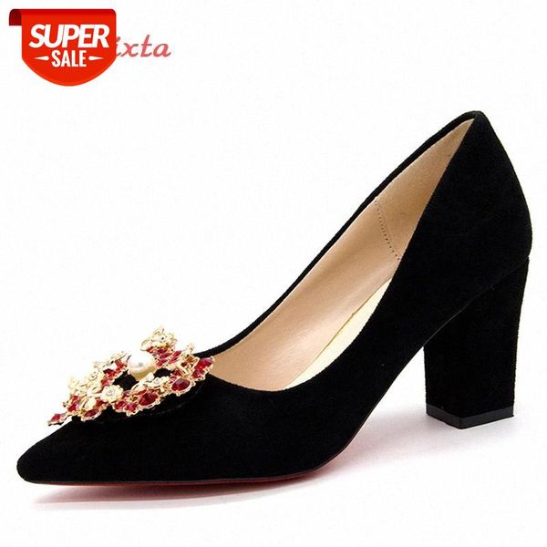 aphixta heels shoes women square heel women pointed toe fashion flock leather black party shoes metal pearl buckle pumps woman #gg7n
aphixta heels shoes women square heel women pointed toe fashion flock leather black party shoes metal pearl buckle pumps woman #gg7n