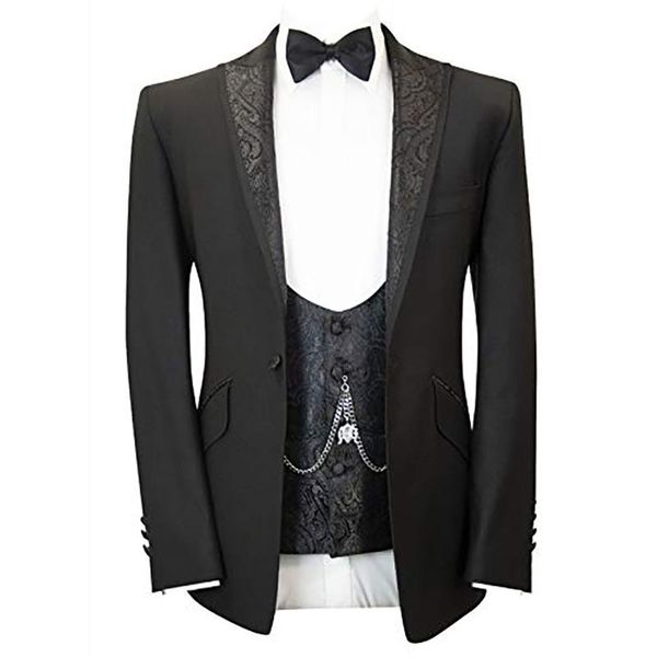 men's suits & blazers vintage slim fit formal business 3 pieces jacket vest and pants sets one button groom wedding blazer masculino, White;black
men's suits & blazers vintage slim fit formal business 3 pieces jacket vest and pants sets one button groom wedding blazer masculino, White;black