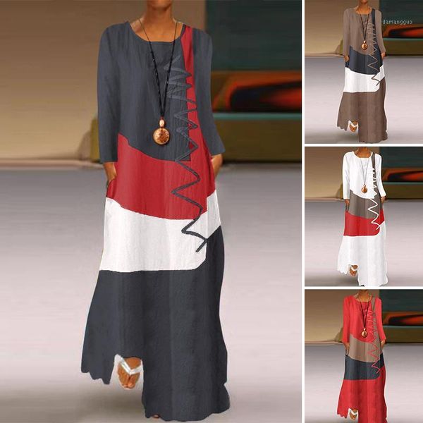 zanzea 2020 womens autumn sundress stitching maxi dress casual long sleeve tunic vestidos female cotton linen robe plus size1, Black;gray
zanzea 2020 womens autumn sundress stitching maxi dress casual long sleeve tunic vestidos female cotton linen robe plus size1, Black;gray