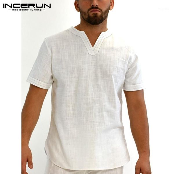 summer men vintage shirt v neck cotton short sleeve streetwear camisas solid pullover retro breathable casual incerun 5xl 71 men's shi, White;black
summer men vintage shirt v neck cotton short sleeve streetwear camisas solid pullover retro breathable casual incerun 5xl 71 men's shi, White;black
