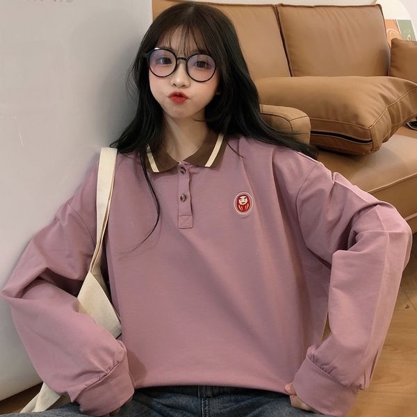 xjetc 2020 women's coat polo sweater autumn fashion thin sweatersweater shirt student korean style creative loose lazy bf fashion coat, Black
xjetc 2020 women's coat polo sweater autumn fashion thin sweatersweater shirt student korean style creative loose lazy bf fashion coat, Black