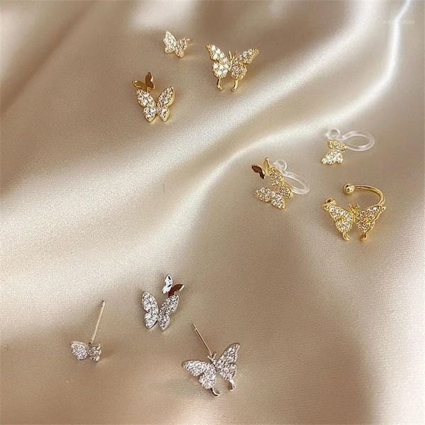 fashion cute crystal butterfly earrings for women stud earring sets style simple fashion jewelry anniversary gifts, Golden;silver
fashion cute crystal butterfly earrings for women stud earring sets style simple fashion jewelry anniversary gifts, Golden;silver