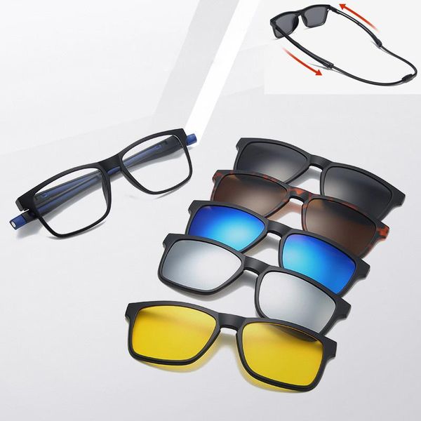 sunglasses 5 in 1 clip on with polarized mirror flat night vision magnetic lens adjustable optical myopia glasses prescription, White;black
sunglasses 5 in 1 clip on with polarized mirror flat night vision magnetic lens adjustable optical myopia glasses prescription, White;black